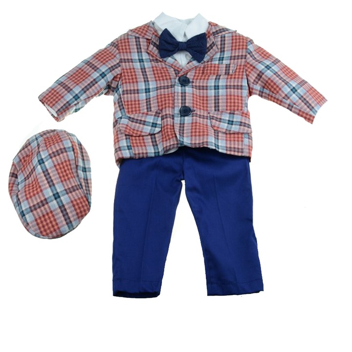 5 részes keresztelőruha fiúknak Mini Junior CEB-41-0-3 hónapos, Multicolor