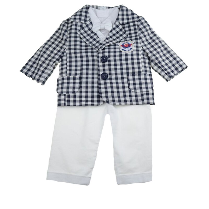 Costum de botez 5 piese pentru baieti Mini Junior CEB-50-0-3-luni, Alb
