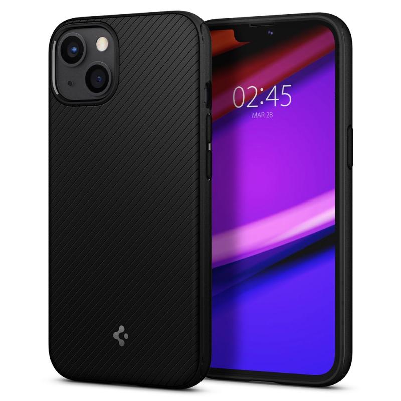 Carcasa Spigen Mag Armor MagSafe compatibila cu iPhone 13 Matte Black