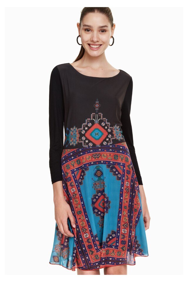 Rochie Desigual, 18WWVK31, Negru, L