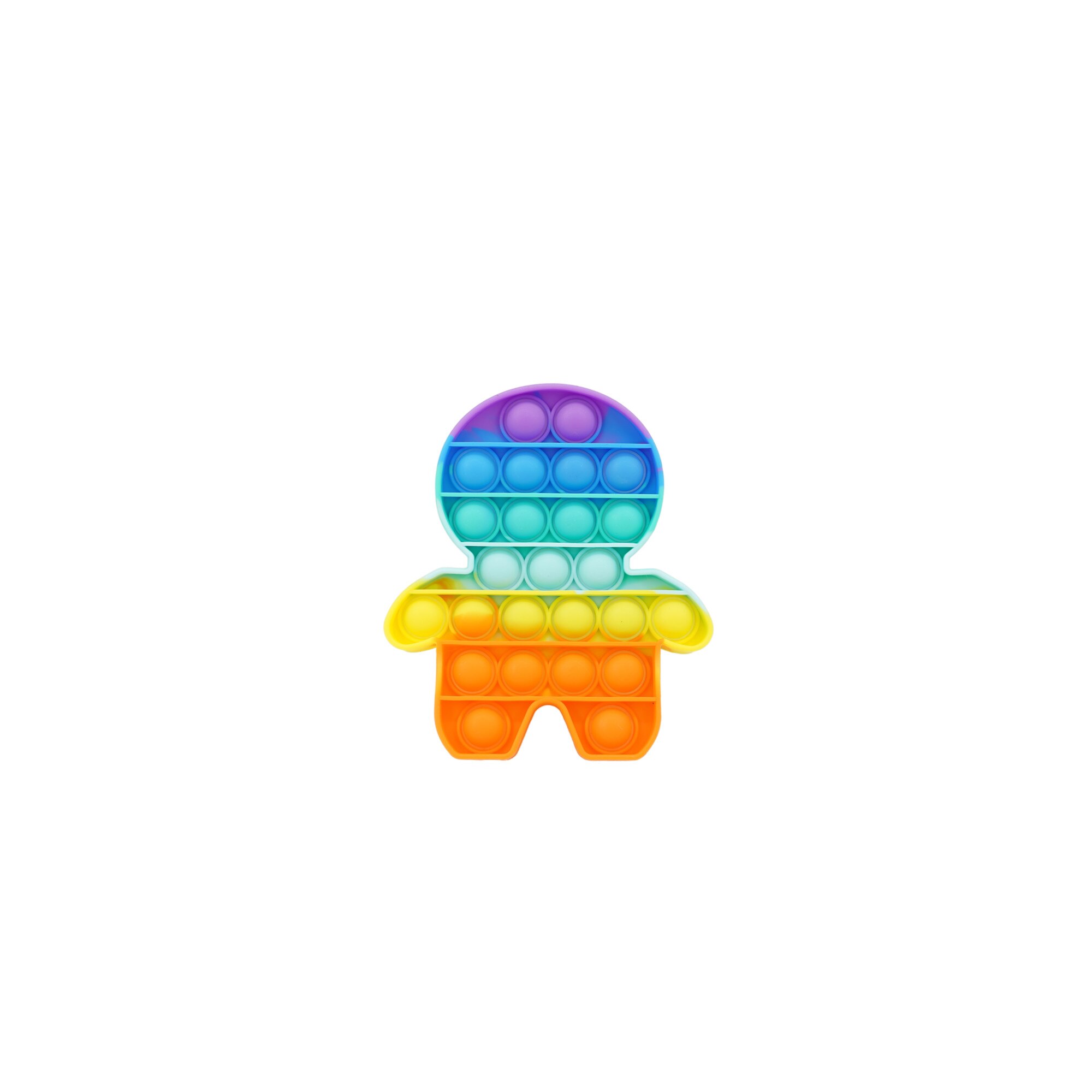 Jucarie antistres din silicon, Pop It Now and Flip It, Iepure mic, Multicolor