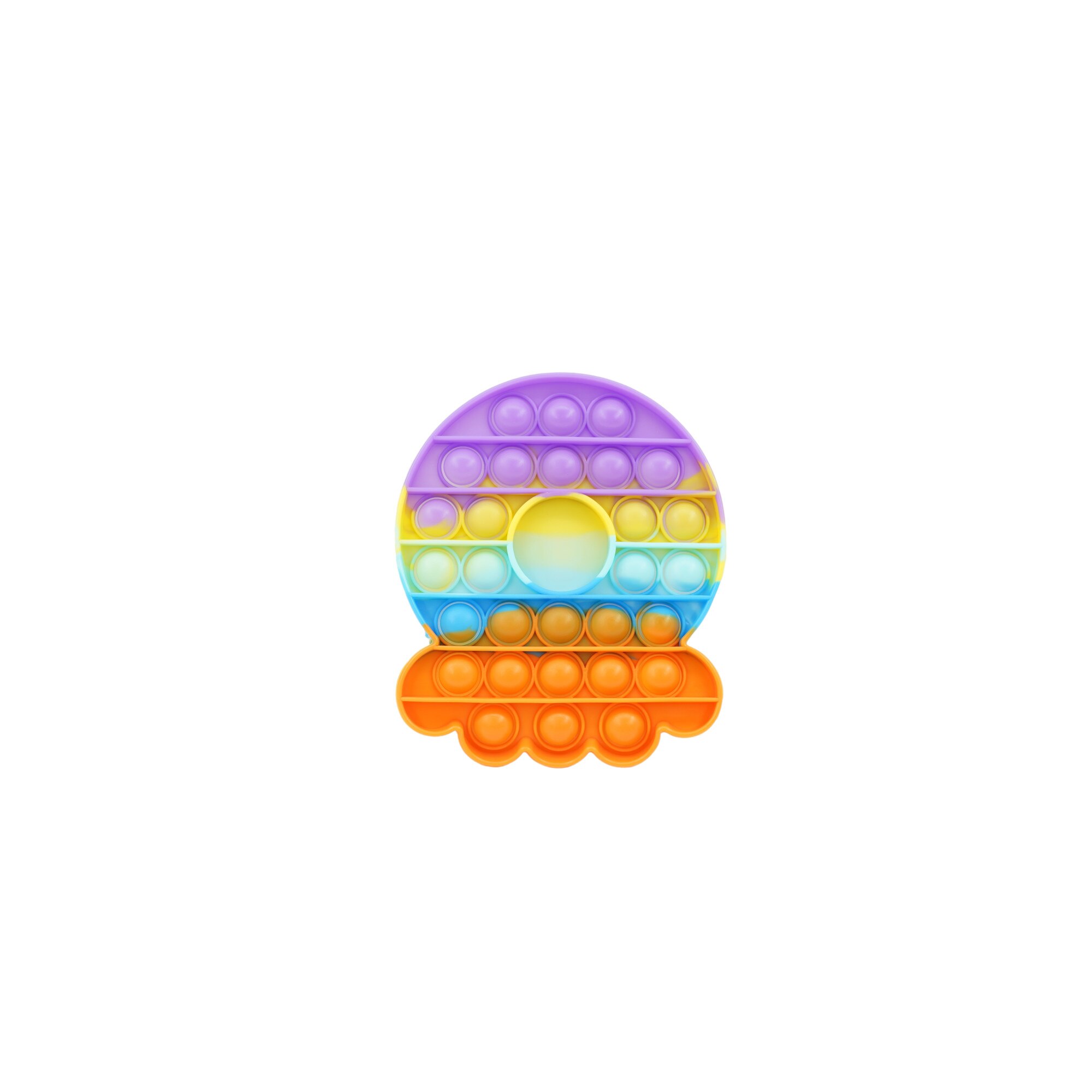 Jucarie antistres din silicon, Pop It Now and Flip It, Caracatita, Multicolor