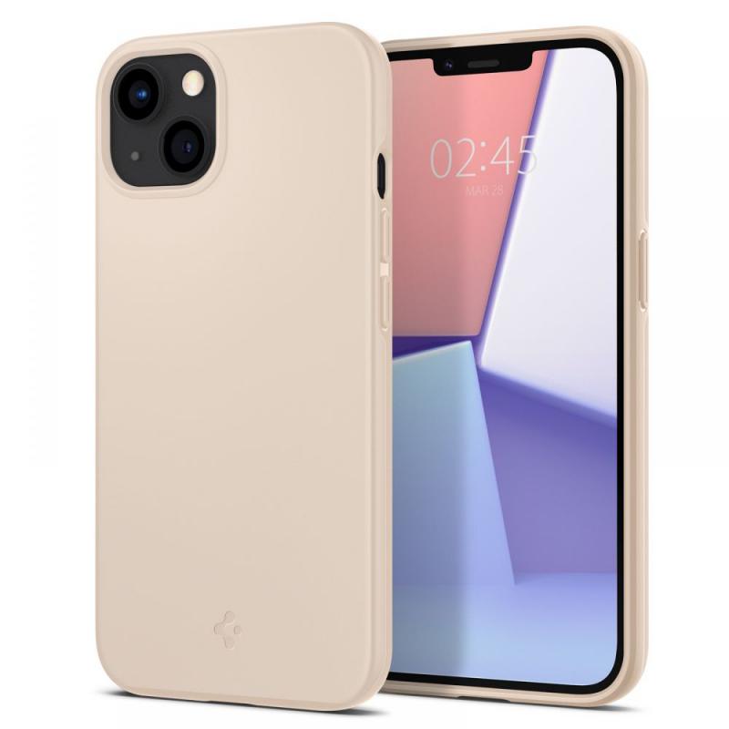 Husa slim Spigen Thin Fit compatibila cu iPhone 13 Mini Sand Beige