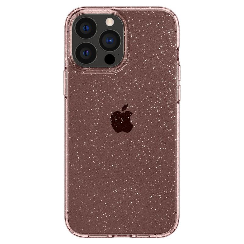 Carcasa Spigen Liquid Crystal compatibila cu iPhone 13 Pro Glitter Rose