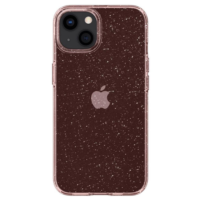 Carcasa Spigen Liquid Crystal compatibila cu iPhone 13 Glitter Rose