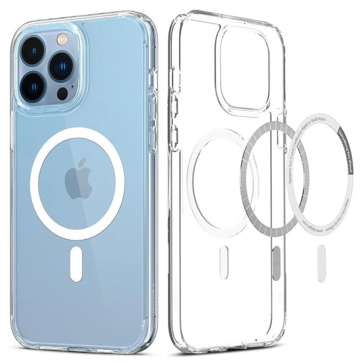 Carcasa Spigen Ultra Hybrid MagSafe compatibila cu iPhone 13 Pro Max White