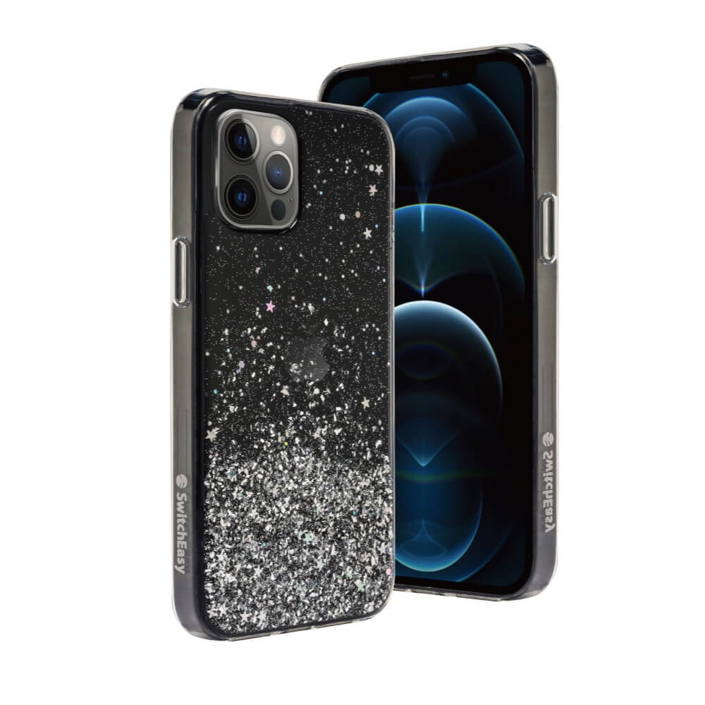 Carcasa hibrida rezistenta la socuri pentru iPhone 12 Pro Max, SwitchEasy Starfield , negru