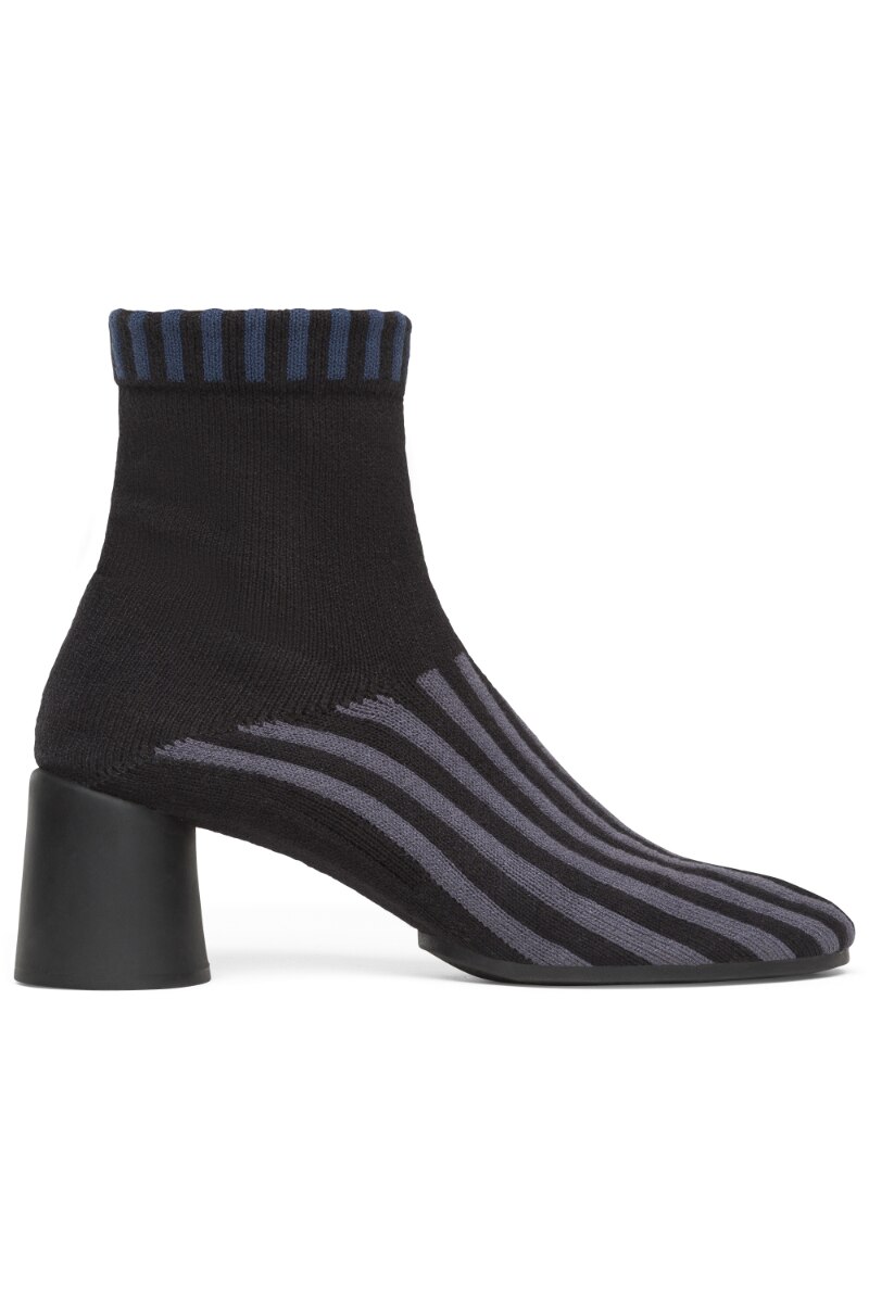 Botine dama, Camper, Upright, Textil, Negru