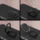 AZIAO Armor Ring Case за Realme X50 5G, армейски щит, хибридна структура, 360° магнитен опорен пръстен, здрав издръжлив калъф, титаниево черно
