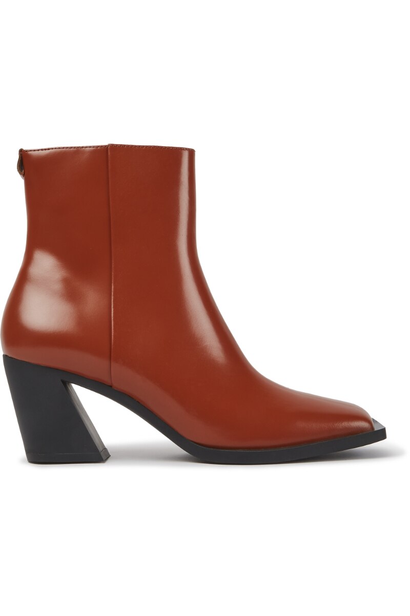 Botine dama, Camper, Karole, Piele naturala, Maro deschis, 35 EU