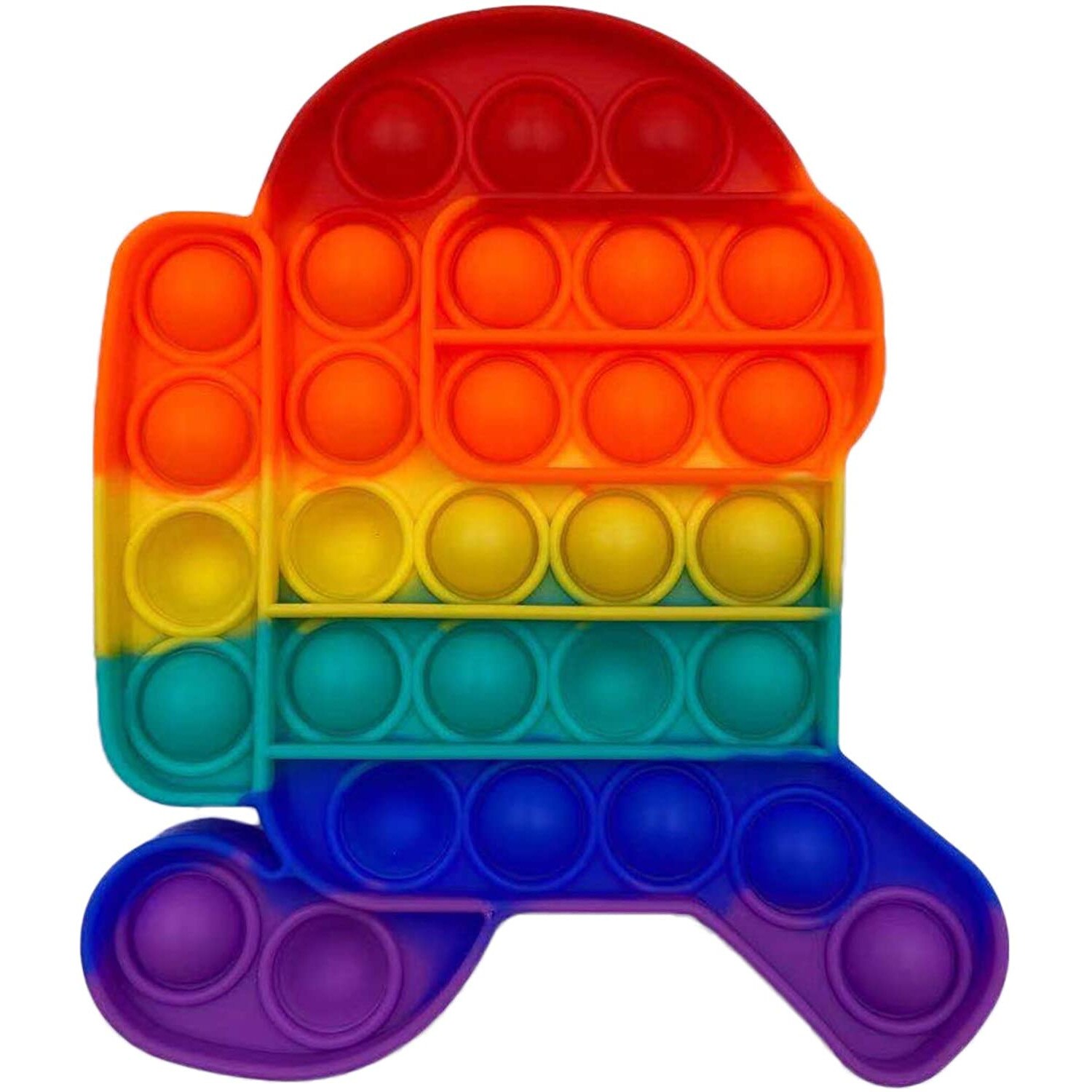 Jucarie antistres din silicon, Pop It Now and Flip It, Among Us, Multicolor, Model 3