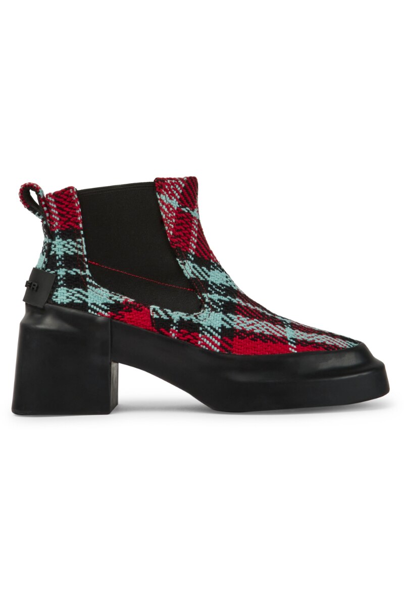 Botine dama, Camper, Rain, Textil, Negru, 39 EU