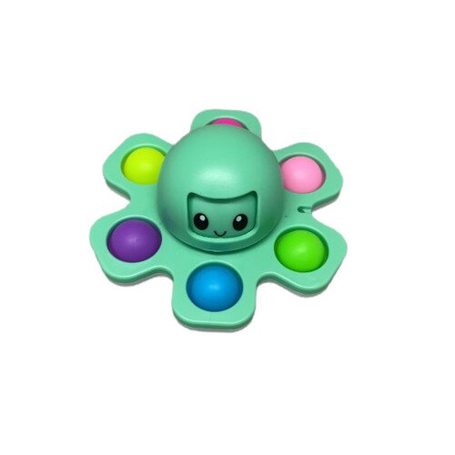 Jucarie Pop It, Fidget Toy, antistres, senzoriala, Caracatita Verde