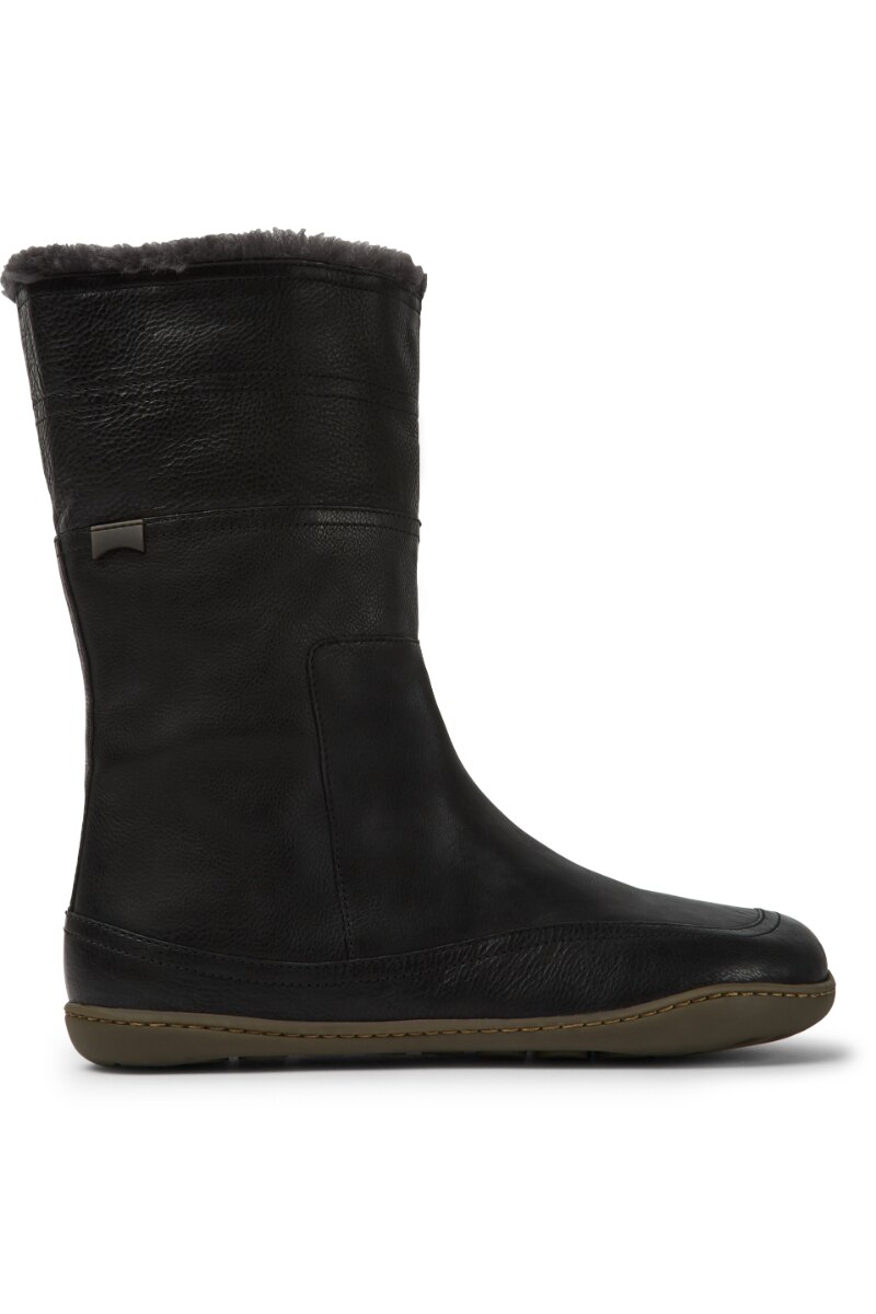 Botine dama, Camper, Peu Cami, Piele naturala, Negru, 38 EU, K400508-004-38