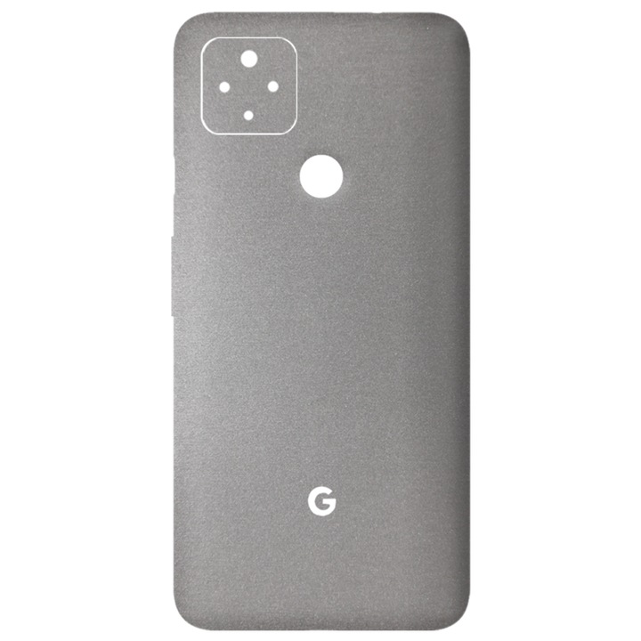SILKASE bőrfólia Google Pixel 4a 5G telefonhoz, világosszürke, telefon hátvédelme