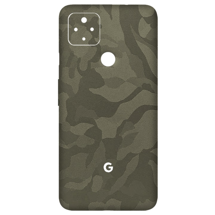 SILKASE Skin fólia Google Pixel 4a 5G telefonhoz, zöld bütyök, telefon hátvédő