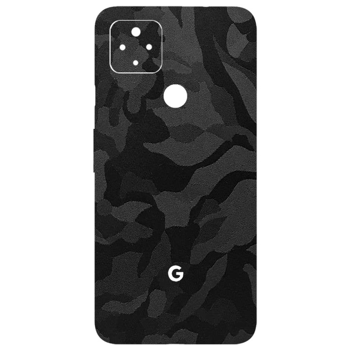 SILKASE Skin fólia Google Pixel 4a 5G telefonhoz, fekete bütyök, telefon hátvédő