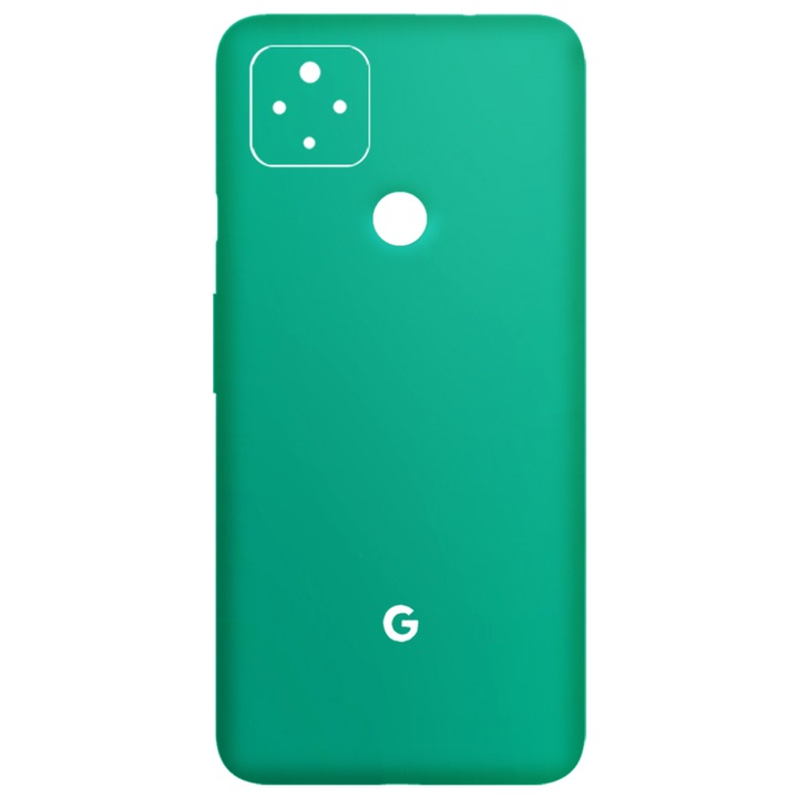SILKASE bőrfólia Google Pixel 4a 5G telefonhoz, matt türkiz, telefon hátvédelme