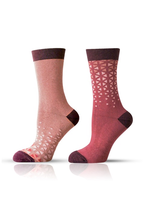 Agiva Happy Foottopia férfi hangulati zokni, mintás, bordeaux, 40-43