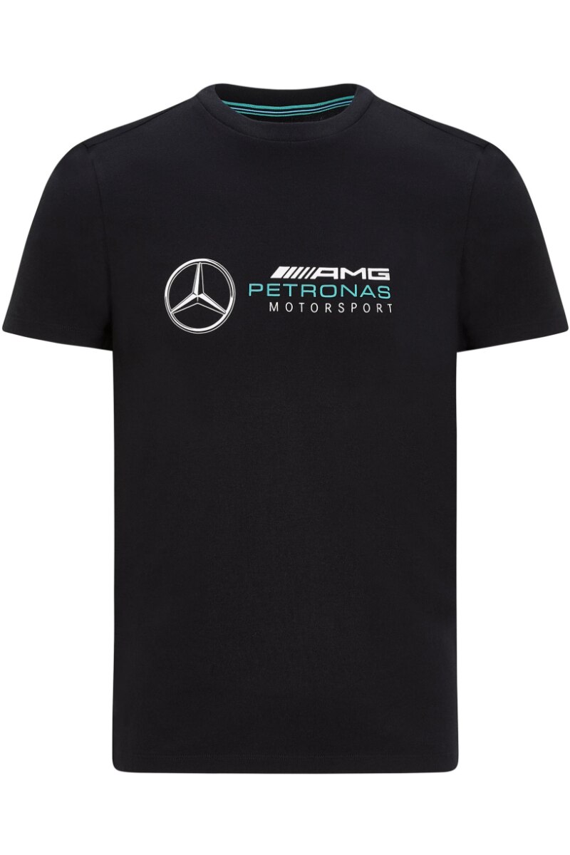 Tricou Mercedes AMG Petronas F1 Logo, Bumbac, Negru