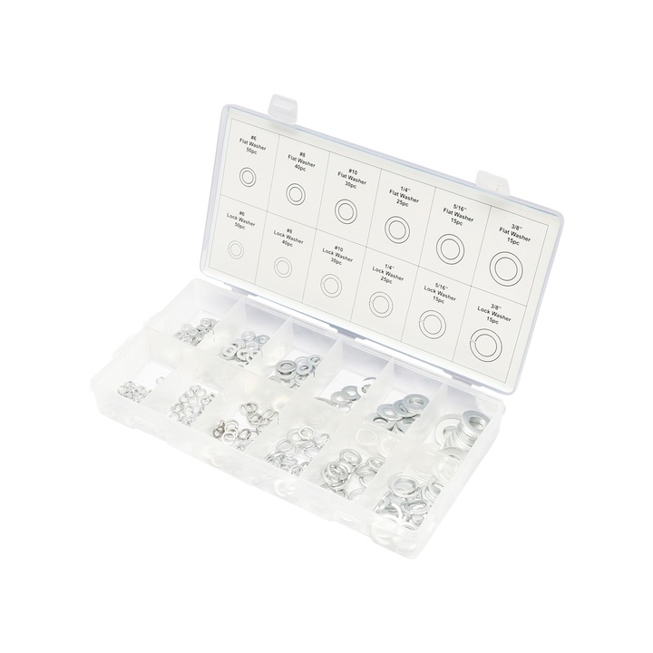 Trusa saibe plate si grover 350 piese