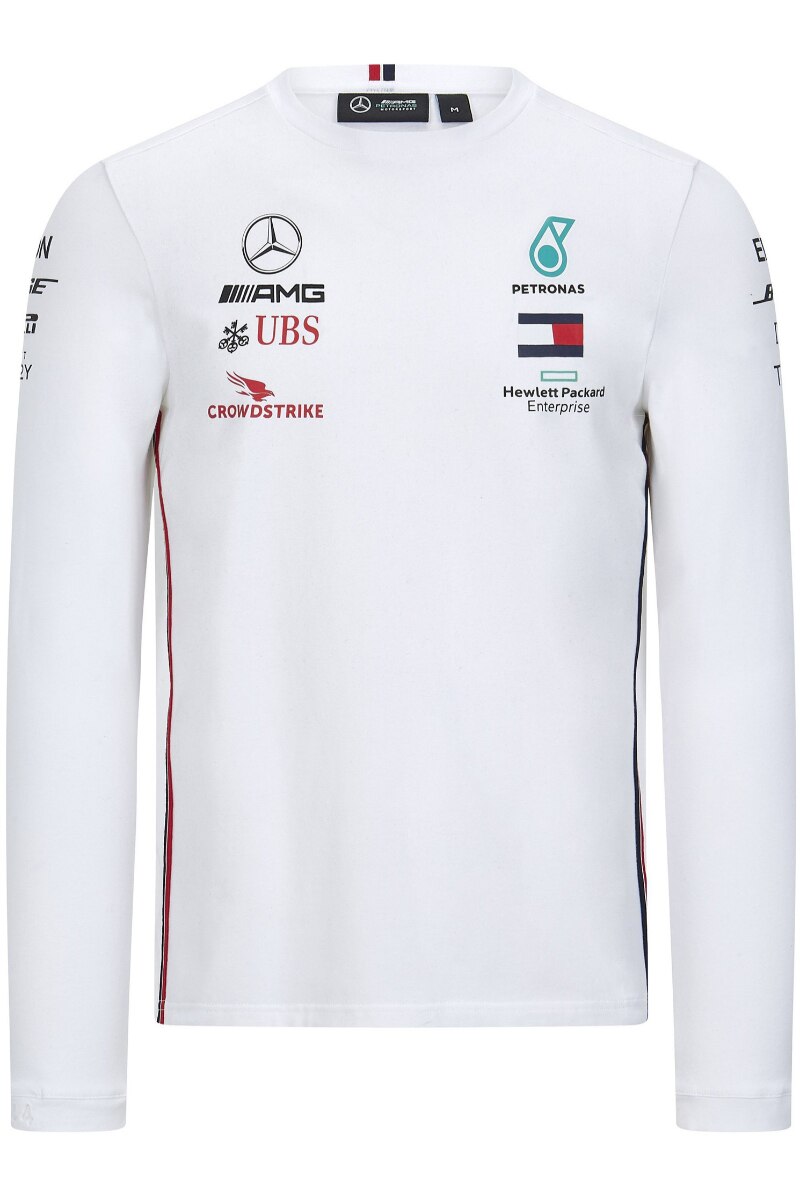 Bluza Mercedes AMG Petronas F1, Bumbac, Alb, Alb