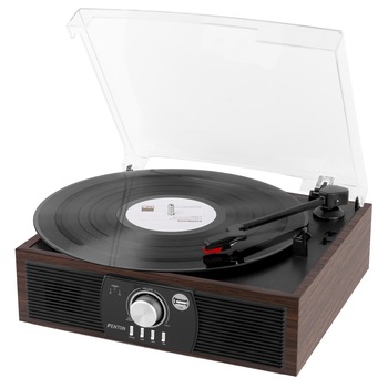 Pick-up cu Bluetooth, 50W, maro, Fenton RP175DW Pick-up cu Bluetooth, 50W, maro, Fenton RP175DW