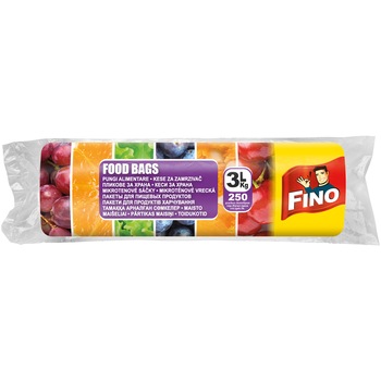 Pungi alimentare FINO, rola, 3 l, 250 buc Pungi alimentare FINO, rola, 3 l, 250 buc