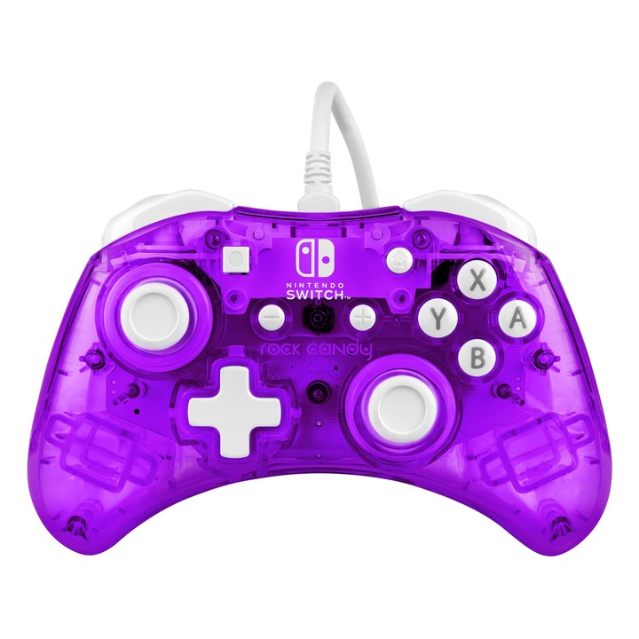 Rock Candy Nintendo Switch lila vezetékes kontroller