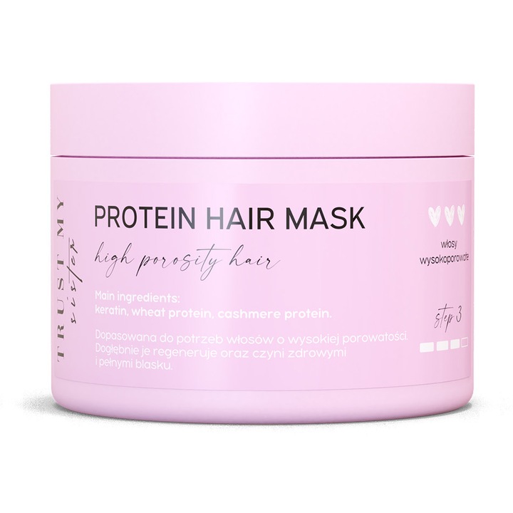 Masca cu proteine pentru porozitate ridicata, Trust My Sister, 150 g