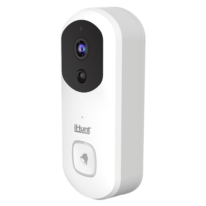 Безжичен Smart звънец с камера iHunt Smart Doorbell, WiFi, 1080P HD, Двупосочен разговор, Голям ъгъл, Управление през приложение iHunt Home APP