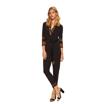 Salopeta dama cu buzunare oblice, Desigual, Negru, L Salopeta dama cu buzunare oblice, Desigual, Negru, L