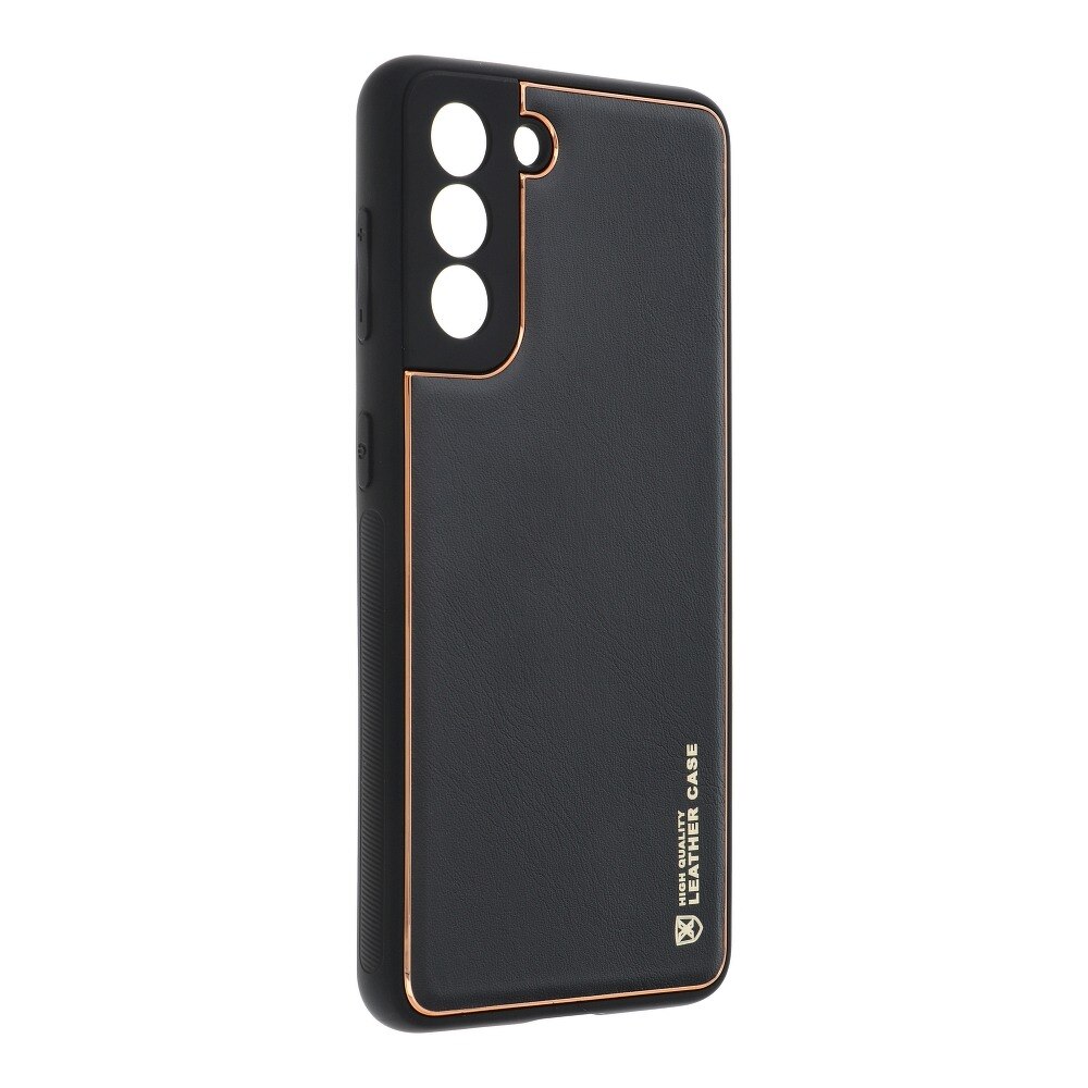 Husa Protectie Piele Ecologica compatibila cu Samsung Galaxy S21 Plus Forcell Negru