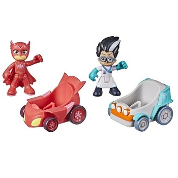 Set 4 Figurine Pj Masks, Hero Vs Villain, Owlette Vs Romeo Battle Pack 6 cm Set 4 Figurine Pj Masks, Hero Vs Villain, Owlette Vs Romeo Battle Pack 6 cm