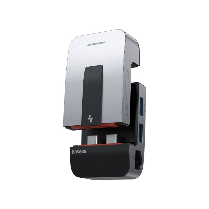 Hub Baseus 9in1 3xUSB 3.0, HDMI, 2xThunderBolt 3, USB-C, jack 3.5mm, RJ45 compatibil Apple MacBook Pro - 6219731