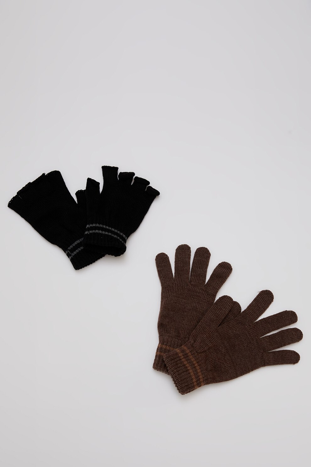 DeFacto, Set de manusi tricotate fin, 2 perechi, Scortisoara, ONE SIZE Standard