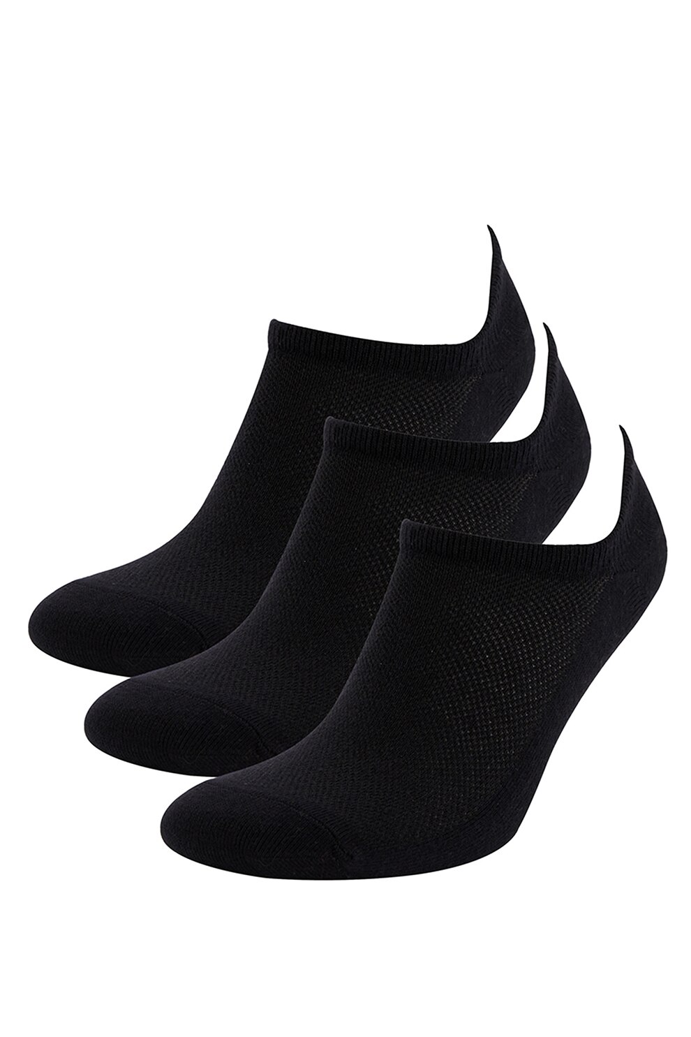 DeFacto, Set de sosete - 3 perechi, Negru, One Size