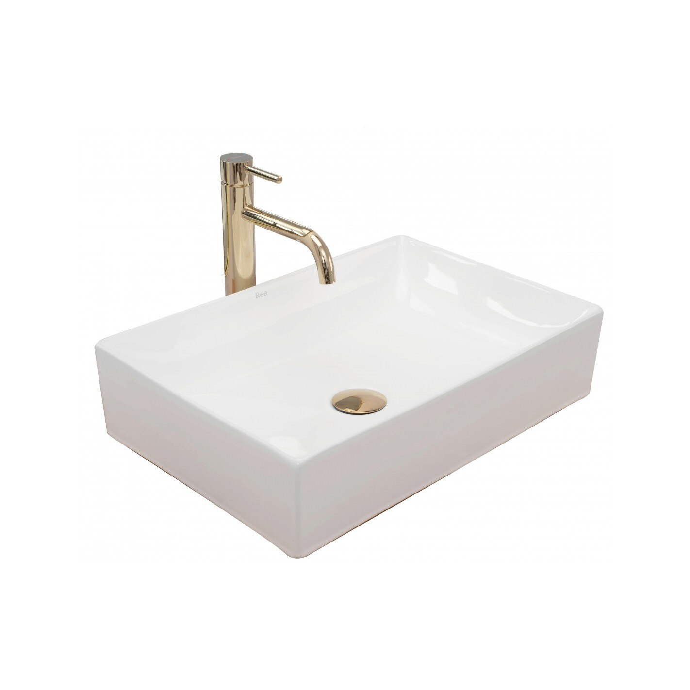 Lavoar Inga White 51x34.5 cm montaj pe blat ceramica sanitara