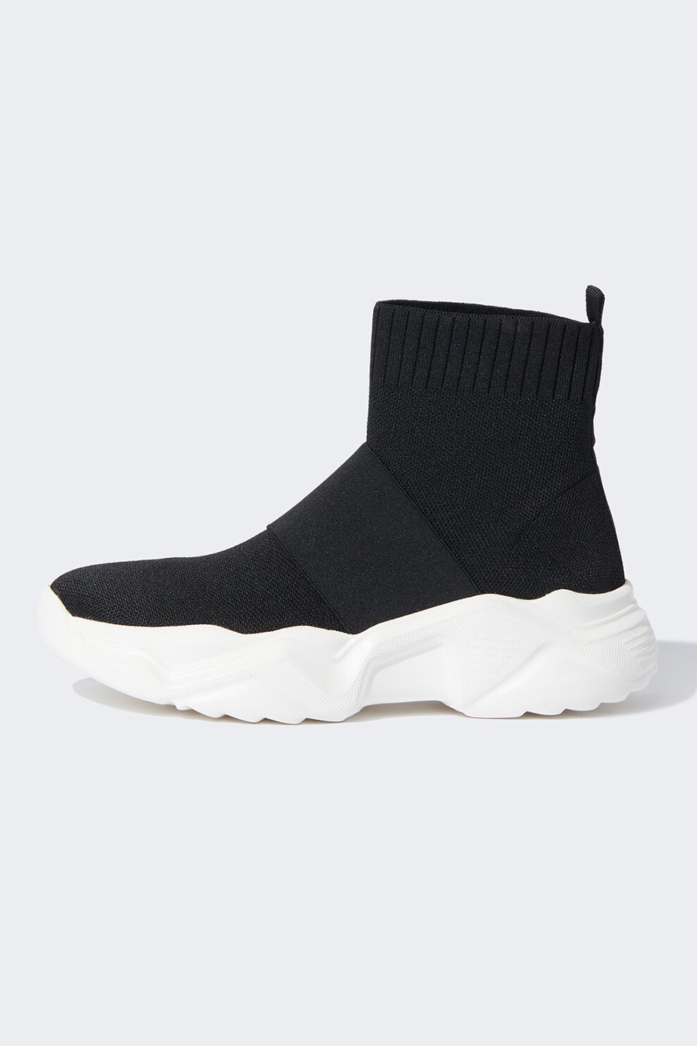 DeFacto, Pantofi sport cu design soseta, tricotati, Negru