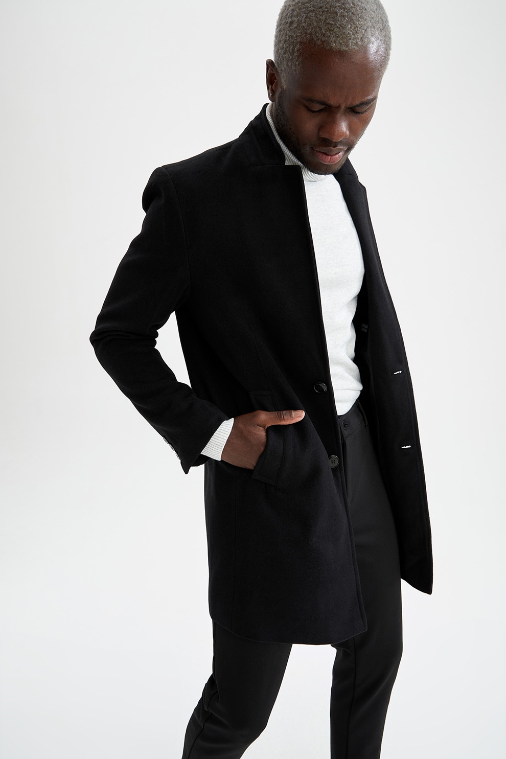 DeFacto, Haina scurta cu guler tunica, Negru