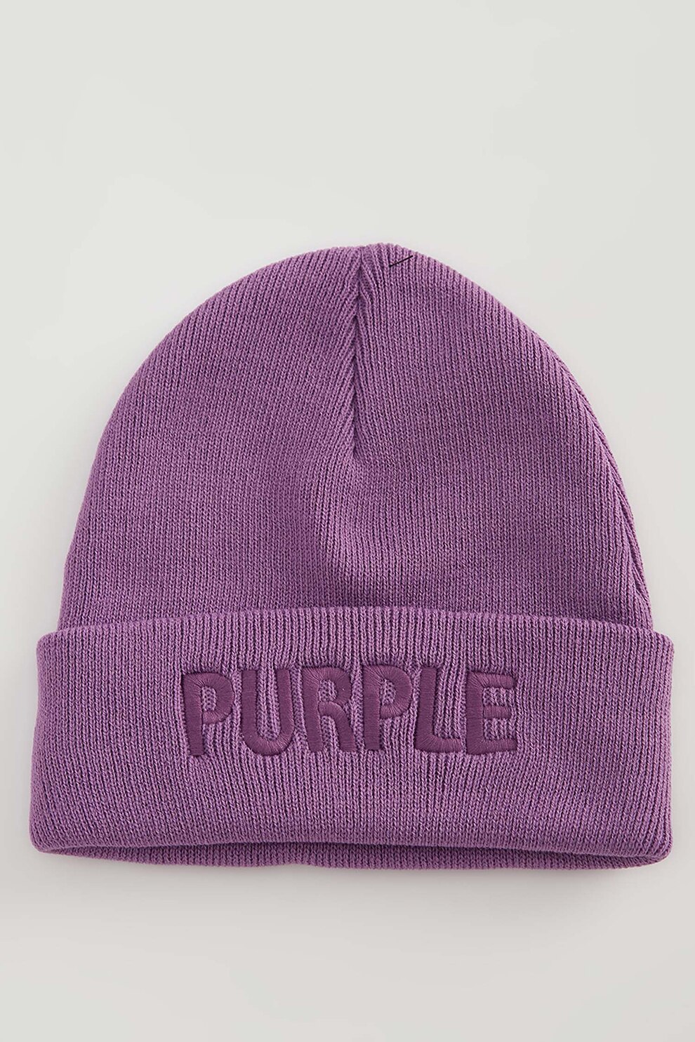 DeFacto, Caciula elastica cu broderie text, Lila, Standard