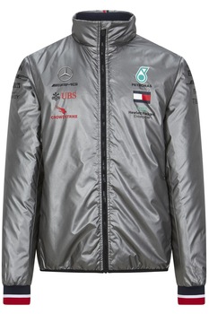 Jacheta Mercedes AMG Petronas F1, Nylon, Gri, Multicolor Jacheta Mercedes AMG Petronas F1, Nylon, Gri, Multicolor