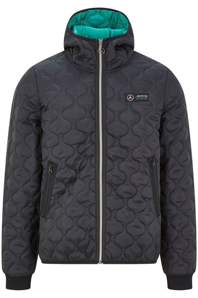 Geaca Mercedes AMG Petronas F1 Classic, Poliester, Negru/Verde, Negru/Verde, 2XL