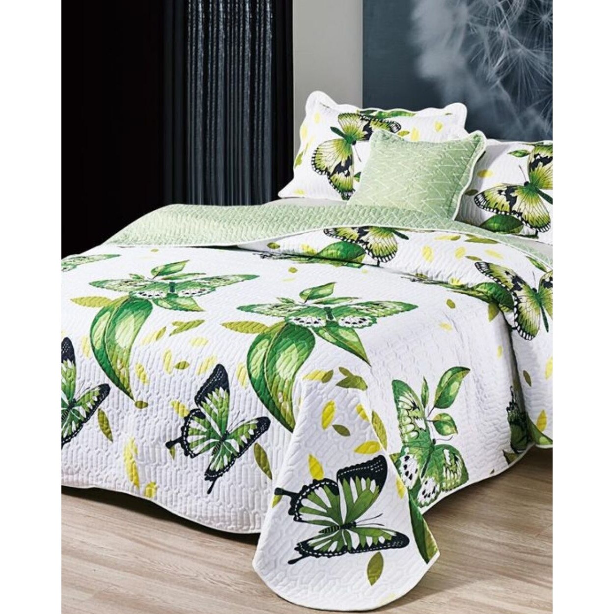 Cuvertura de Pat cu 2 Fete, 5 Piese, Bumbac Finet, Claudia, CVF5-18