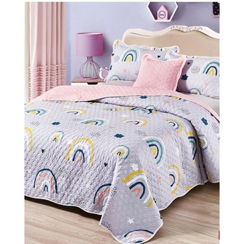 Cuvertura de Pat cu 2 Fete, 5 Piese, Bumbac Finet, Jasmine, CVF5-11 Cuvertura de Pat cu 2 Fete, 5 Piese, Bumbac Finet, Jasmine, CVF5-11