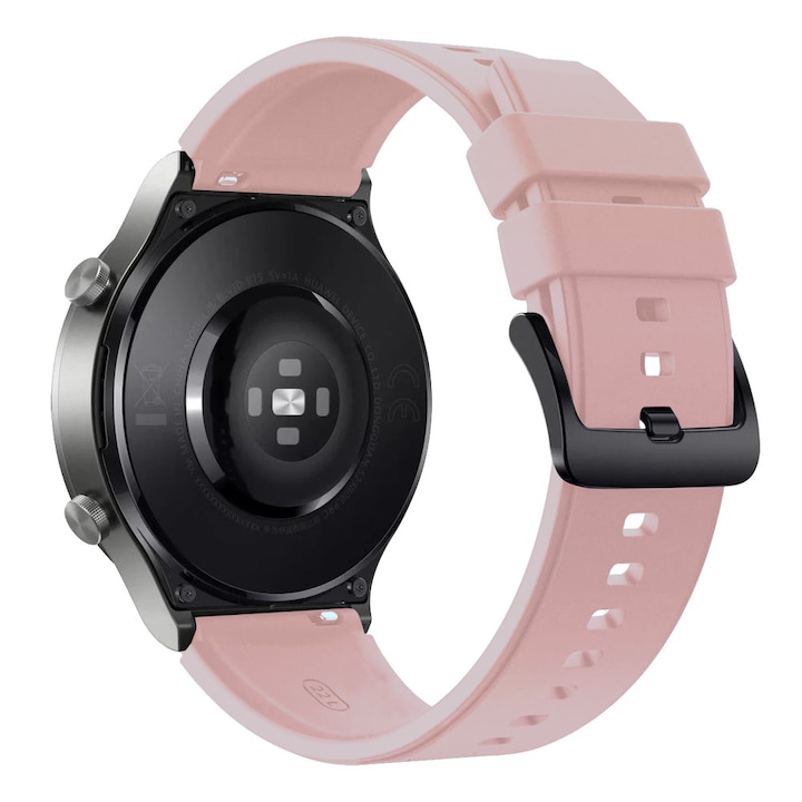 Силиконова каишка за Huawei Watch GT/ GT2/ GT2 Pro/ GT3, 22мм, Розов