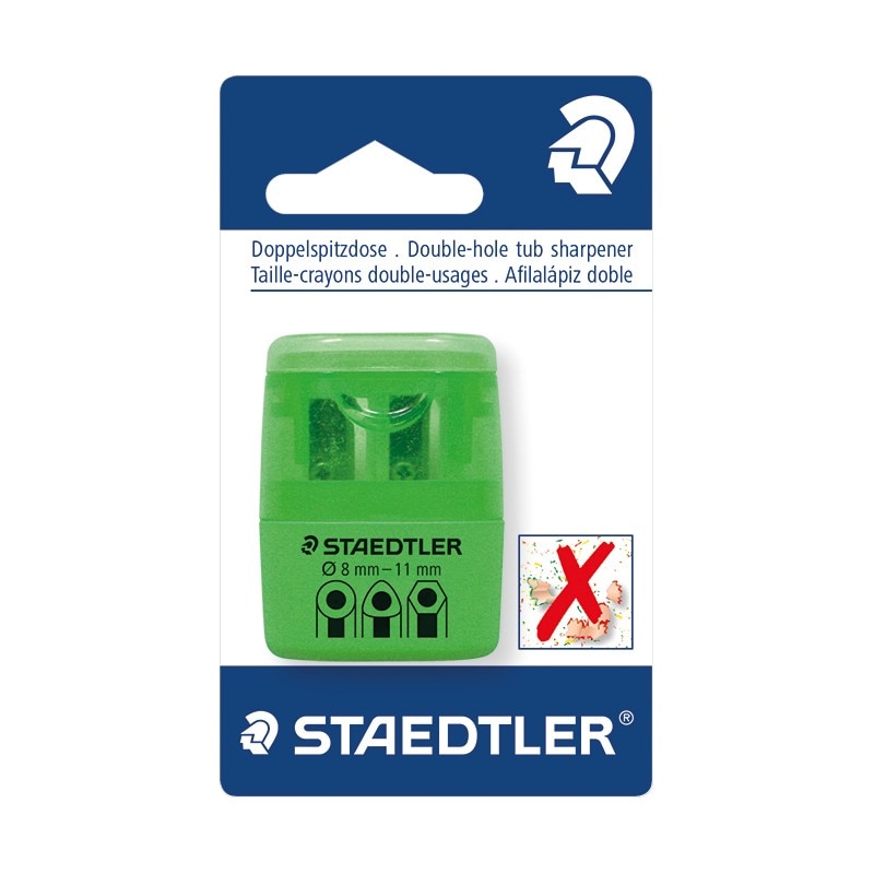 Ascutitoare Staedtler dubla culoare neon ST-512-60-F