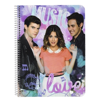 Caiet cu spira A5-80 de file colectia Violetta Butterflies Caiet cu spira A5-80 de file colectia Violetta Butterflies