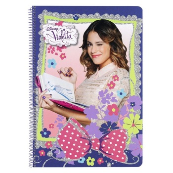 Caiet cu spira A4-80 de file colectia Violetta Flowers Caiet cu spira A4-80 de file colectia Violetta Flowers
