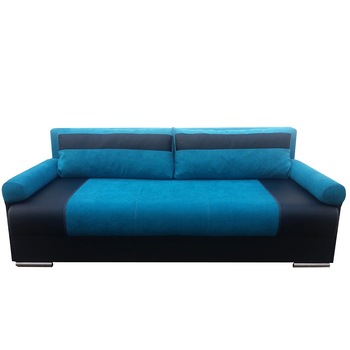 Canapea Extensibila Renata cu Brate, Genarom, Turquoise, 204 x 95 x 77 cm Canapea Extensibila Renata cu Brate, Genarom, Turquoise, 204 x 95 x 77 cm